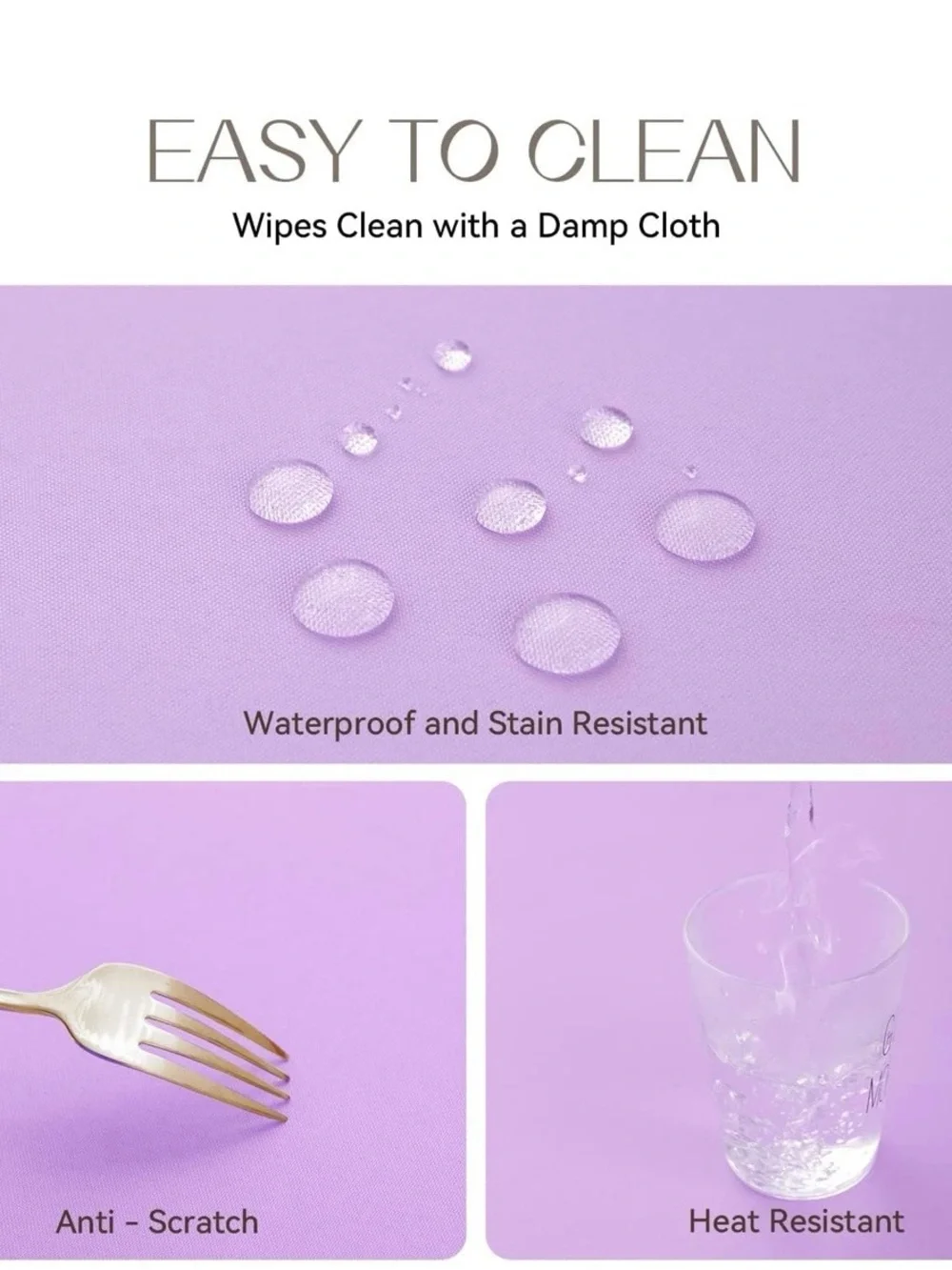 Waterproof washable rectangle Tablecloth - Home Dining